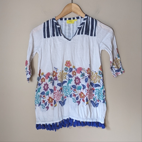 Roller Rabbit floral print dress or cover up size youth 6 - Picture 1 of 9